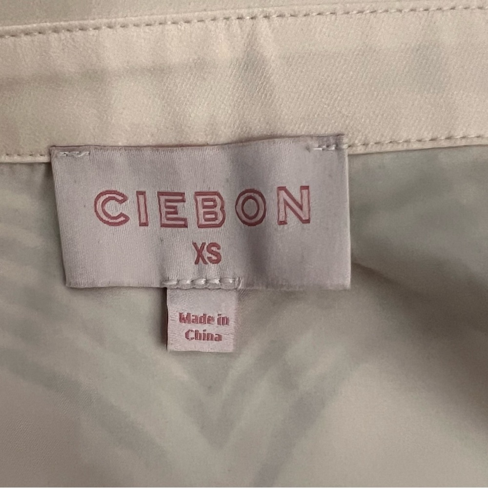 Ciebon Elegant Cream and Black Women's Top Size XS - Picture 6 of 7